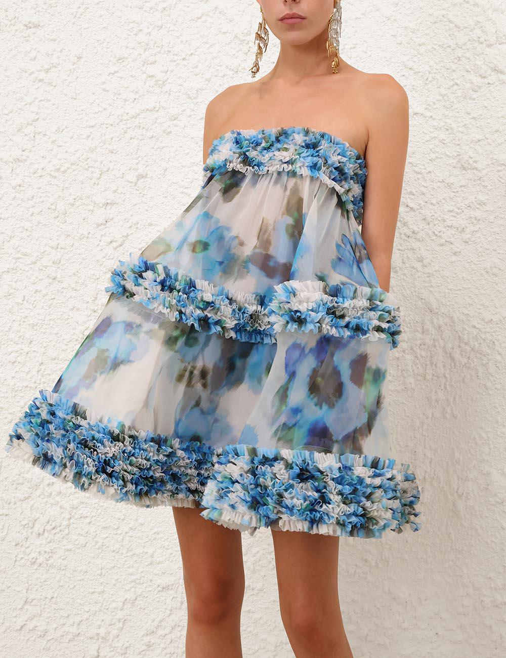 Vestido Mini con Volantes Alquimia