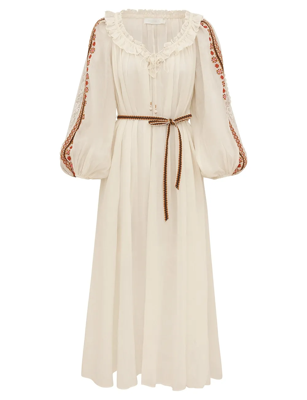 Vestido Maxi Bordado Aster