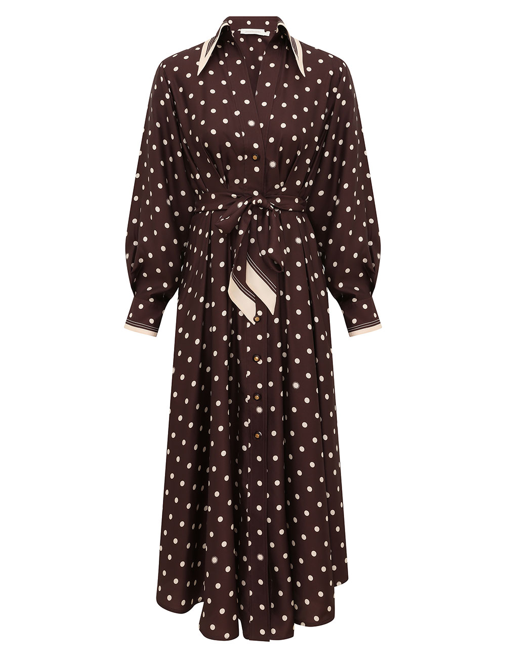 Vestido Midi con Detalles de Puntos