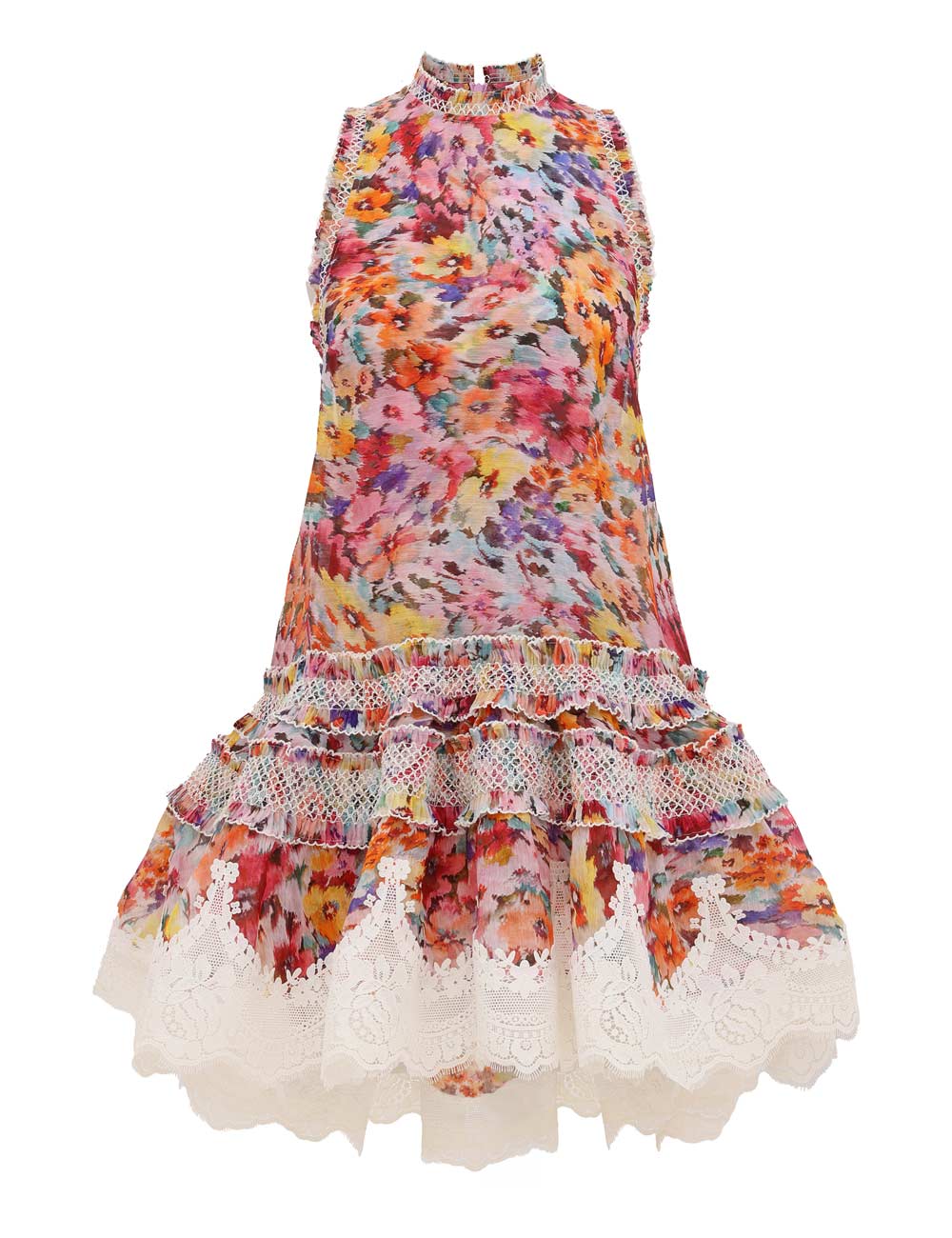 Vestido de linterna con volantes Luna