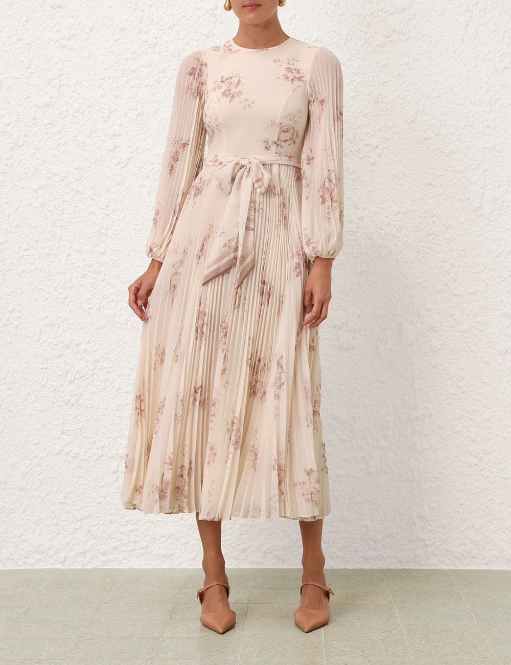 Vestido de manga larga Sunray