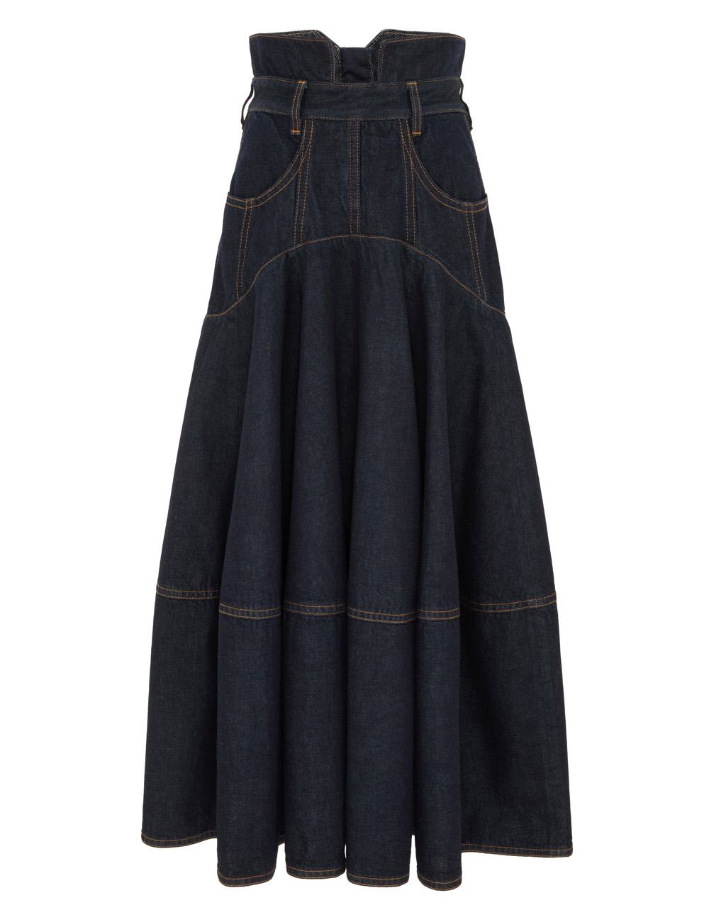 Falda Midi de Denim Luna