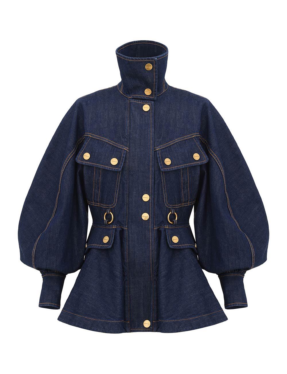 Chaqueta utilitaria de denim Luna