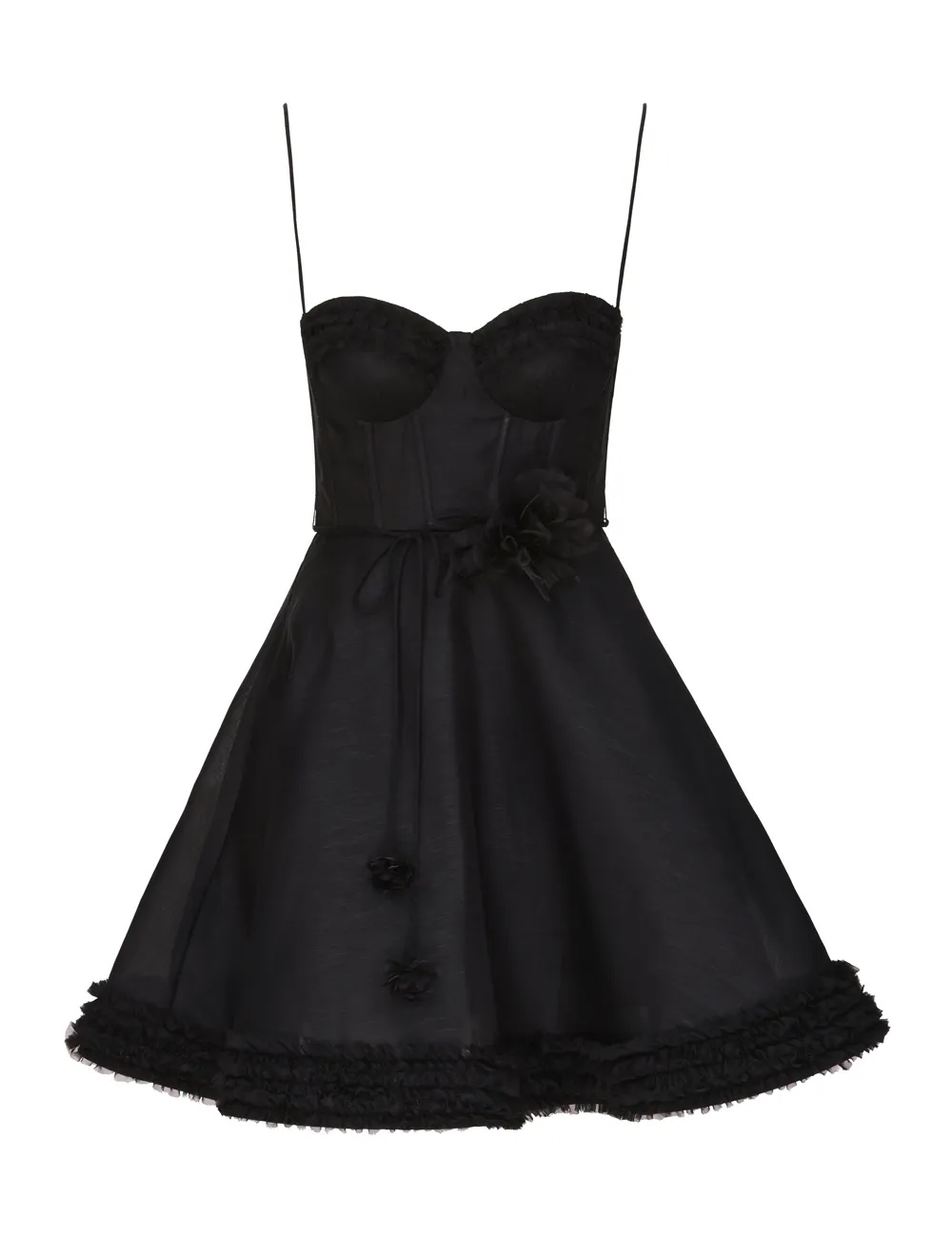Vestido Mini con Volantes Luna