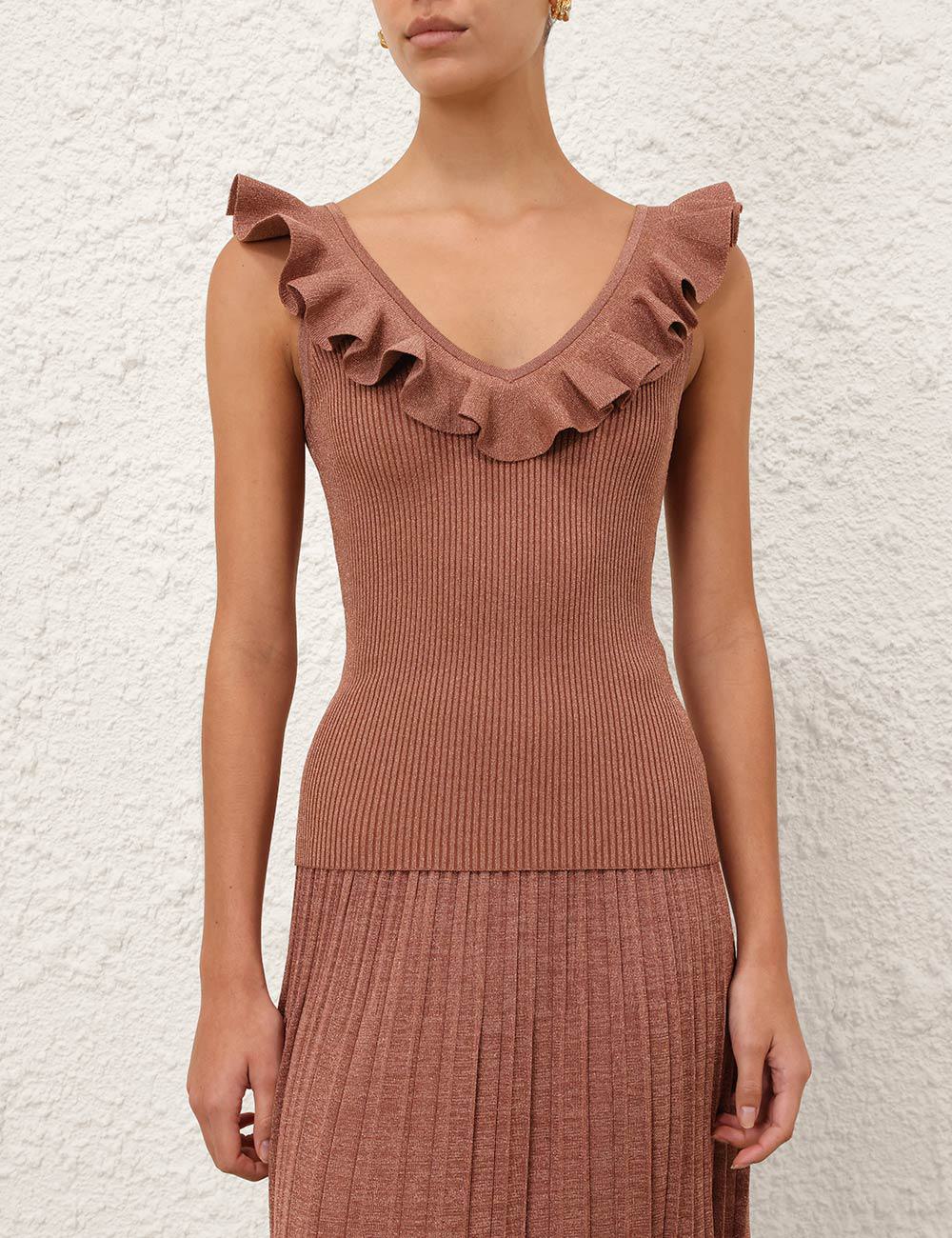 Top de Encaje Metálico Wanderlust