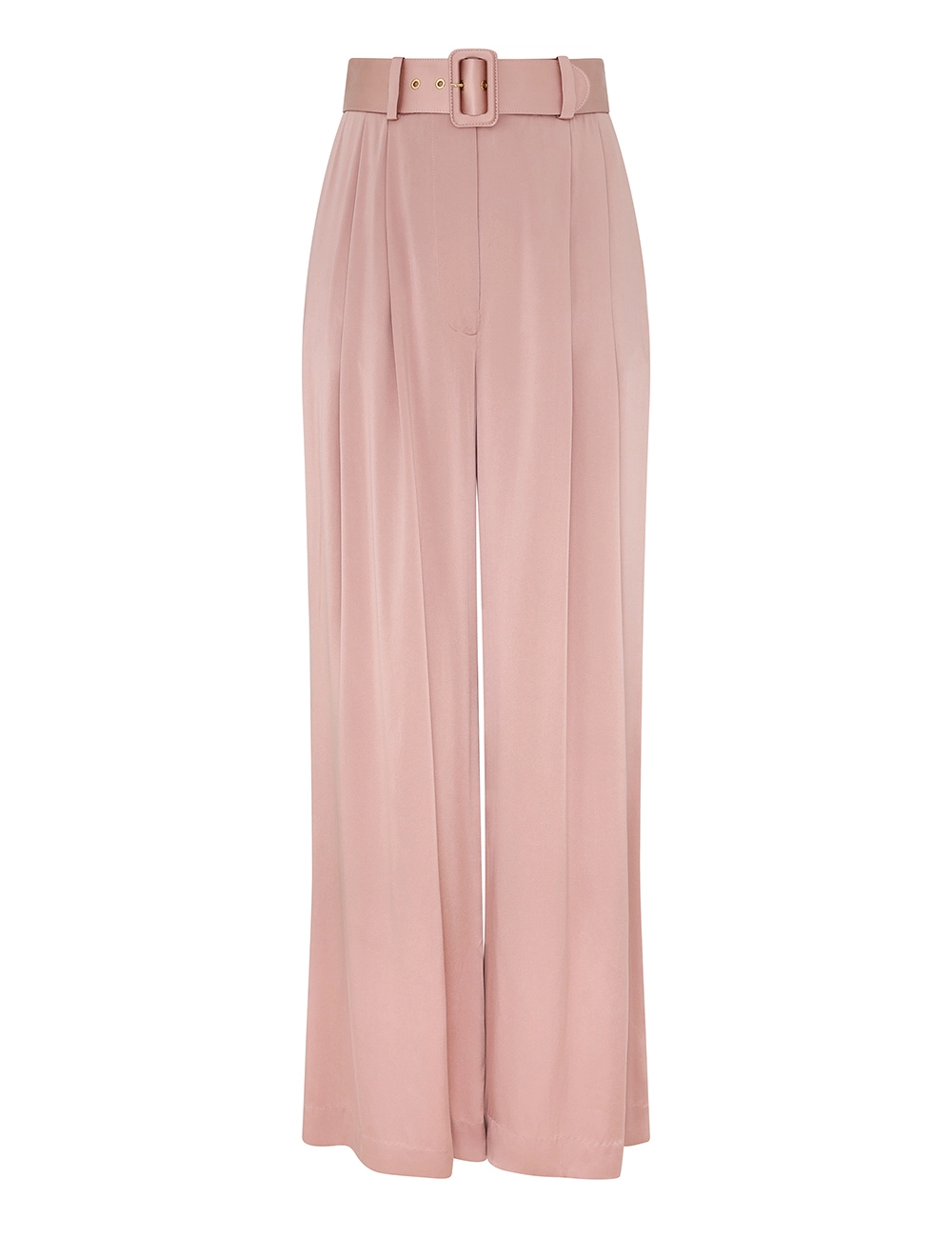 Pantalón de Seda con Pliegues