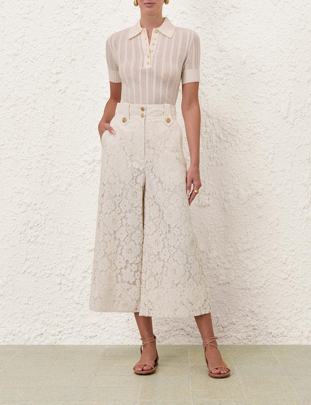 Pantalón Culotte de Encaje Luna