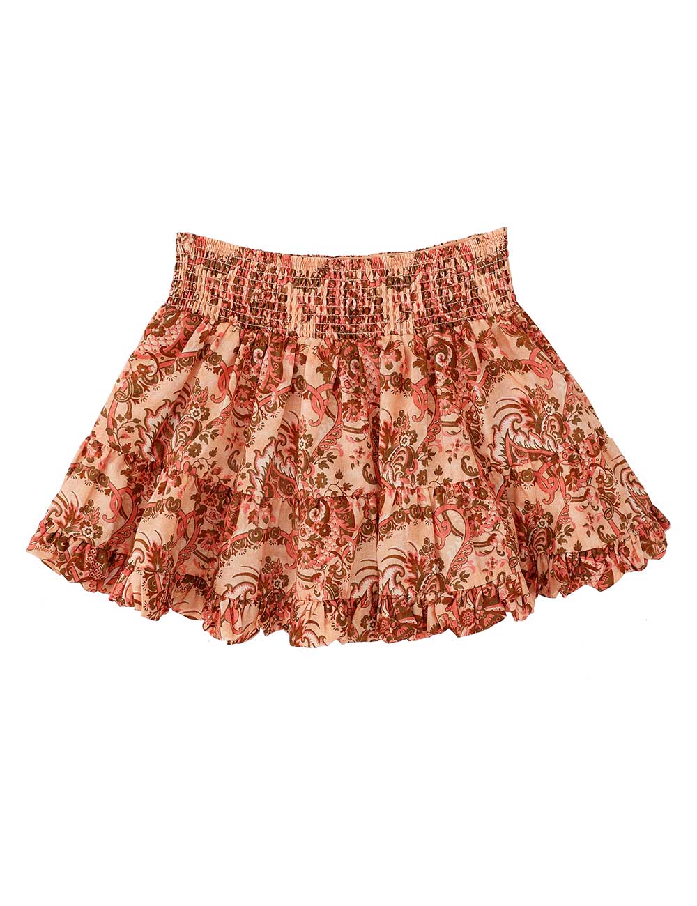 Falda de Cintura Alta con Volantes para Niños Aster
