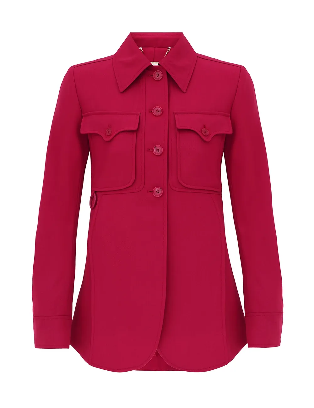 Blazer de Lana con Bolsillos Luna