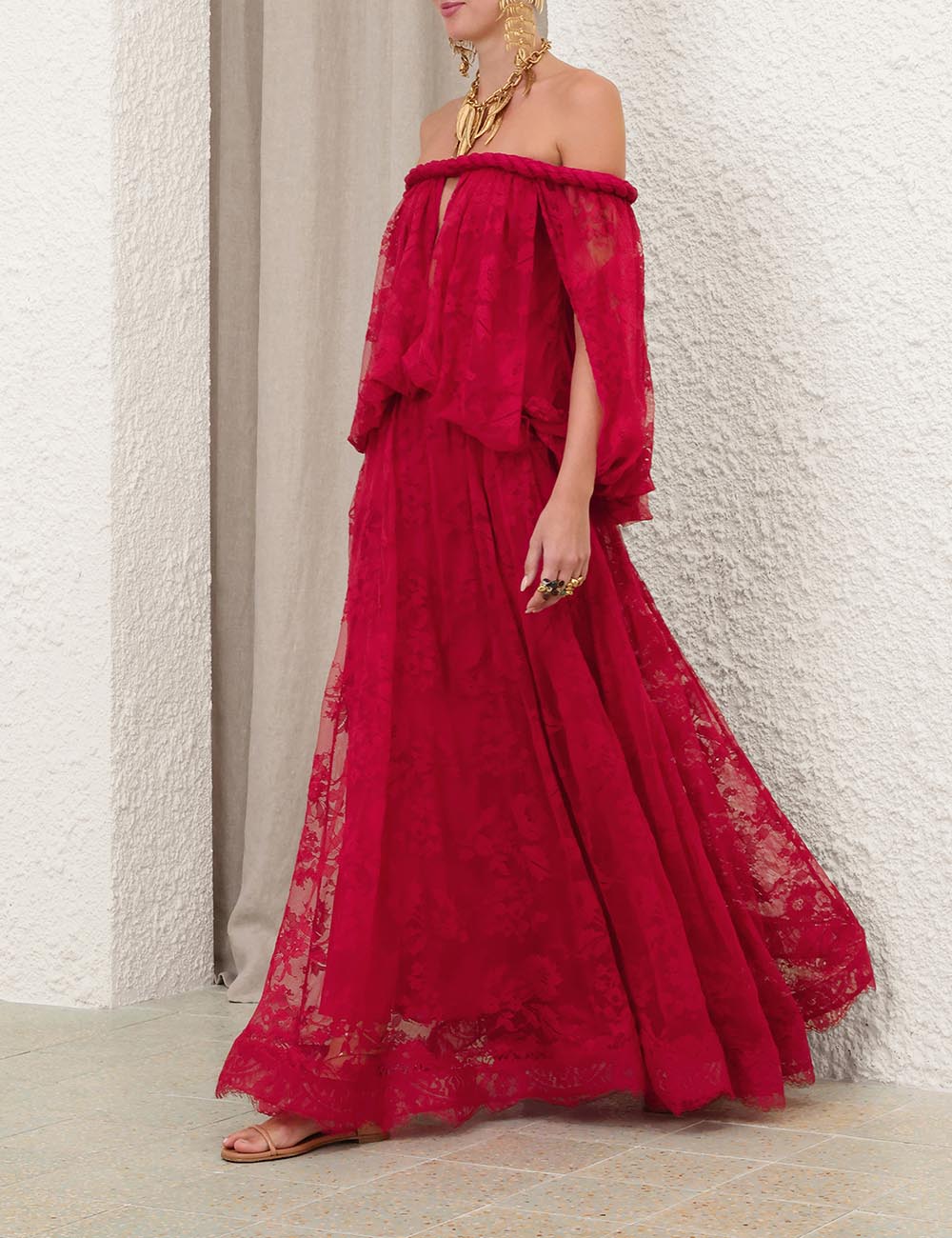 Vestido Maxi de Encaje Luna