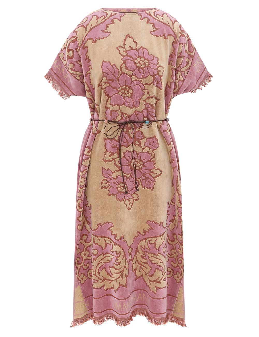 Vestido Midi de Algodón Estampado Aster