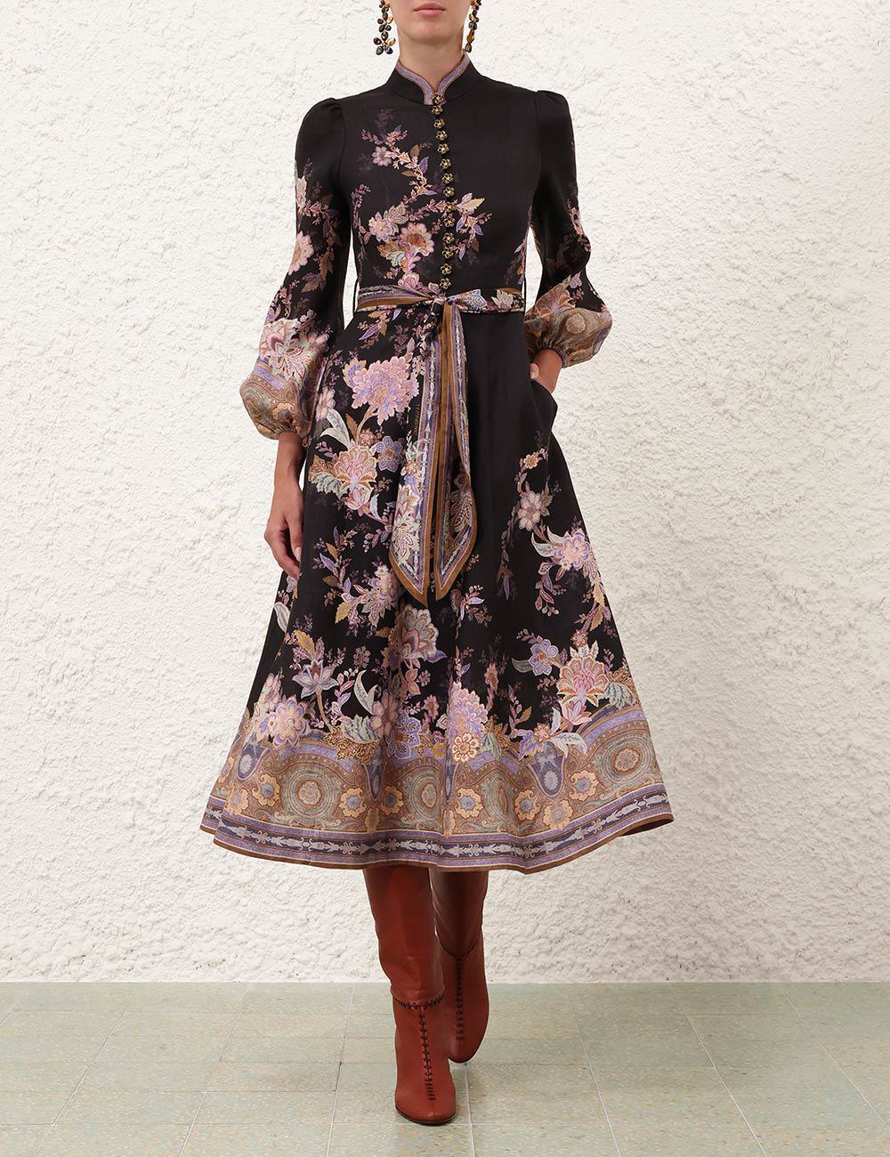 Vestido Midi Botón Luna