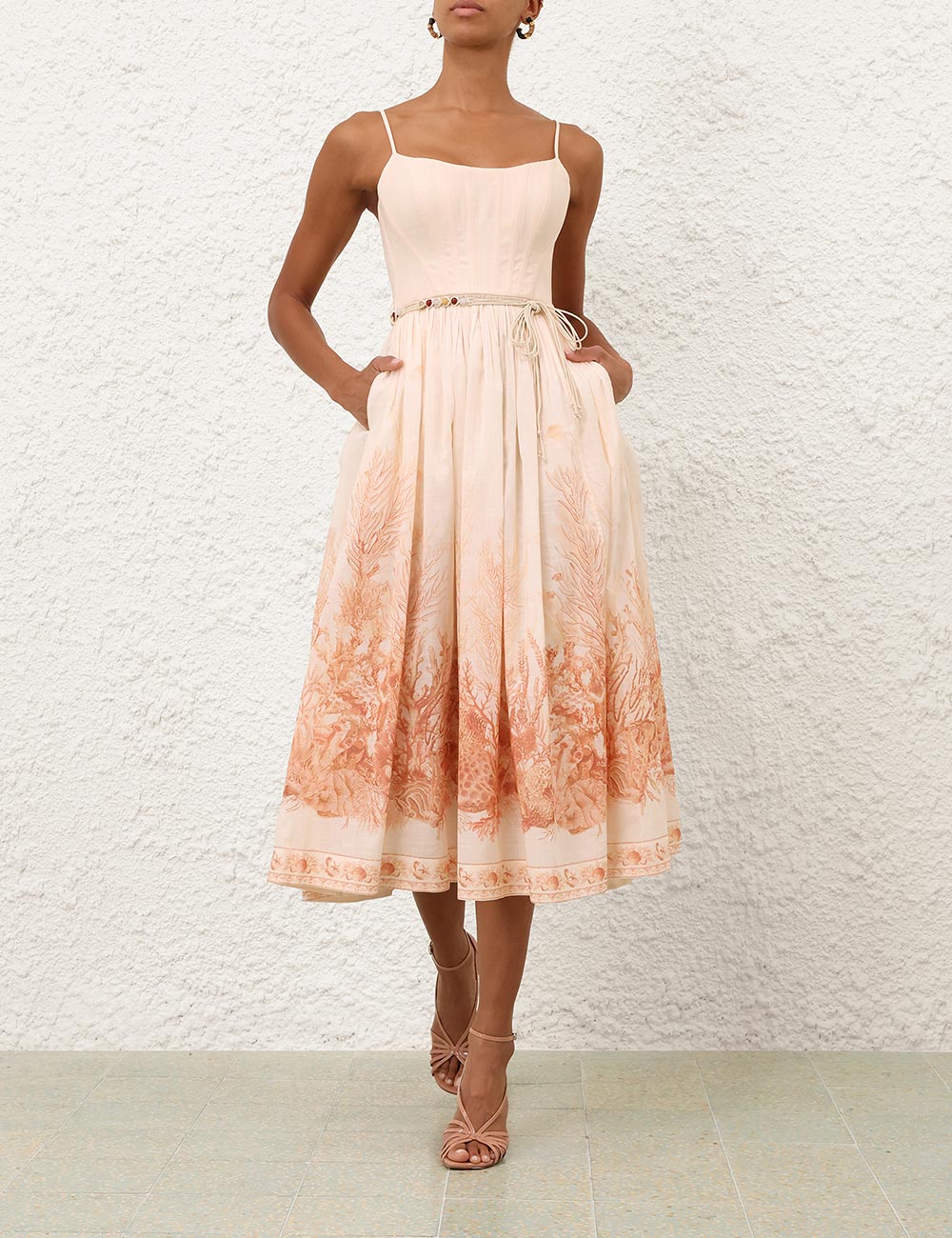 Vestido midi corsé Wanderlust