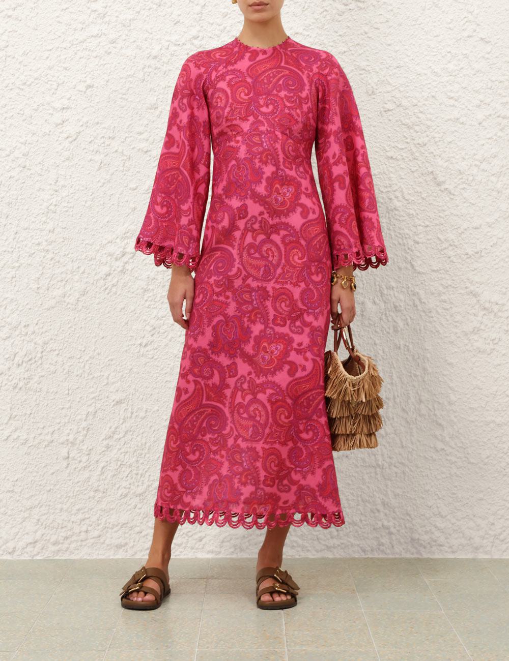 Vestido Midi de Manga Larga Stardust