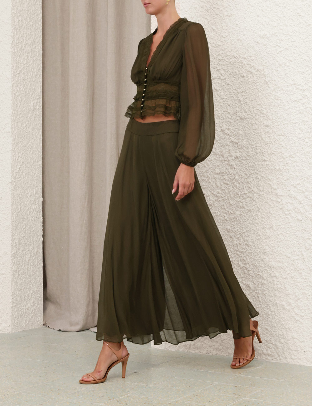 Blusa Luna con escote en V