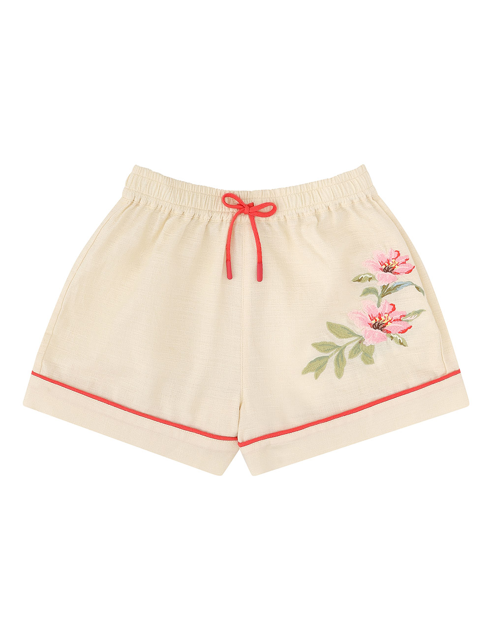 Pantalón Corto con Bordado para Niños Aster