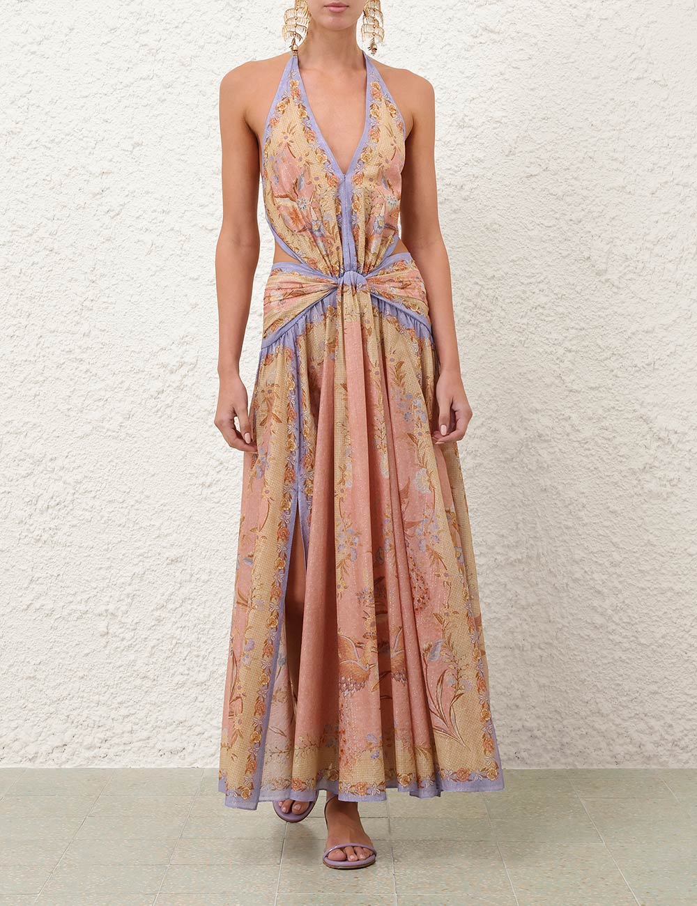 Vestido Maxi Escote en Forma de Plunge con Correa Indra