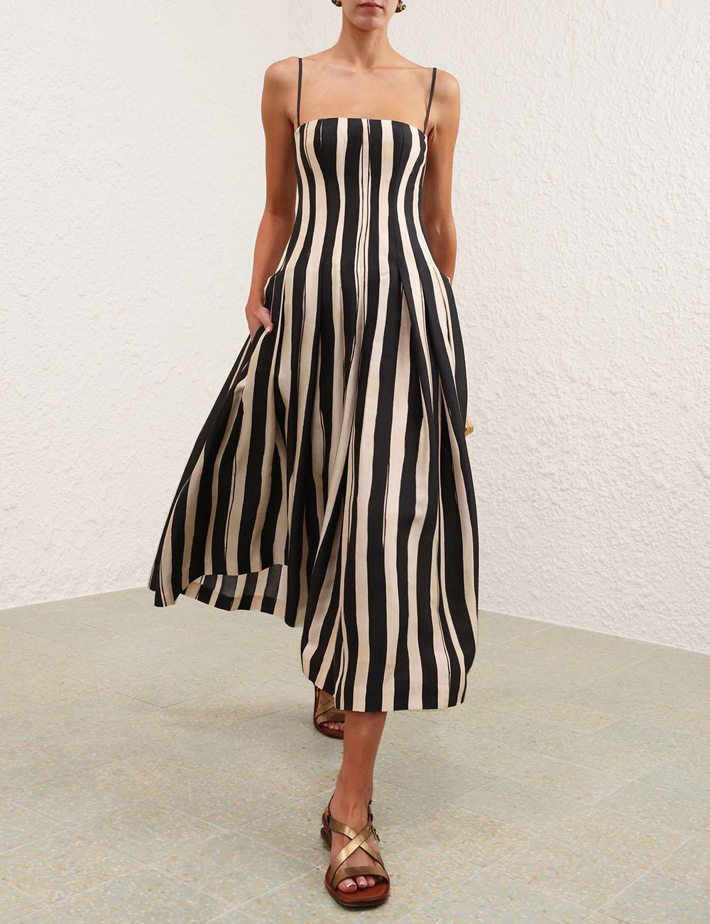 Vestido con rayas de pintura Rebellion