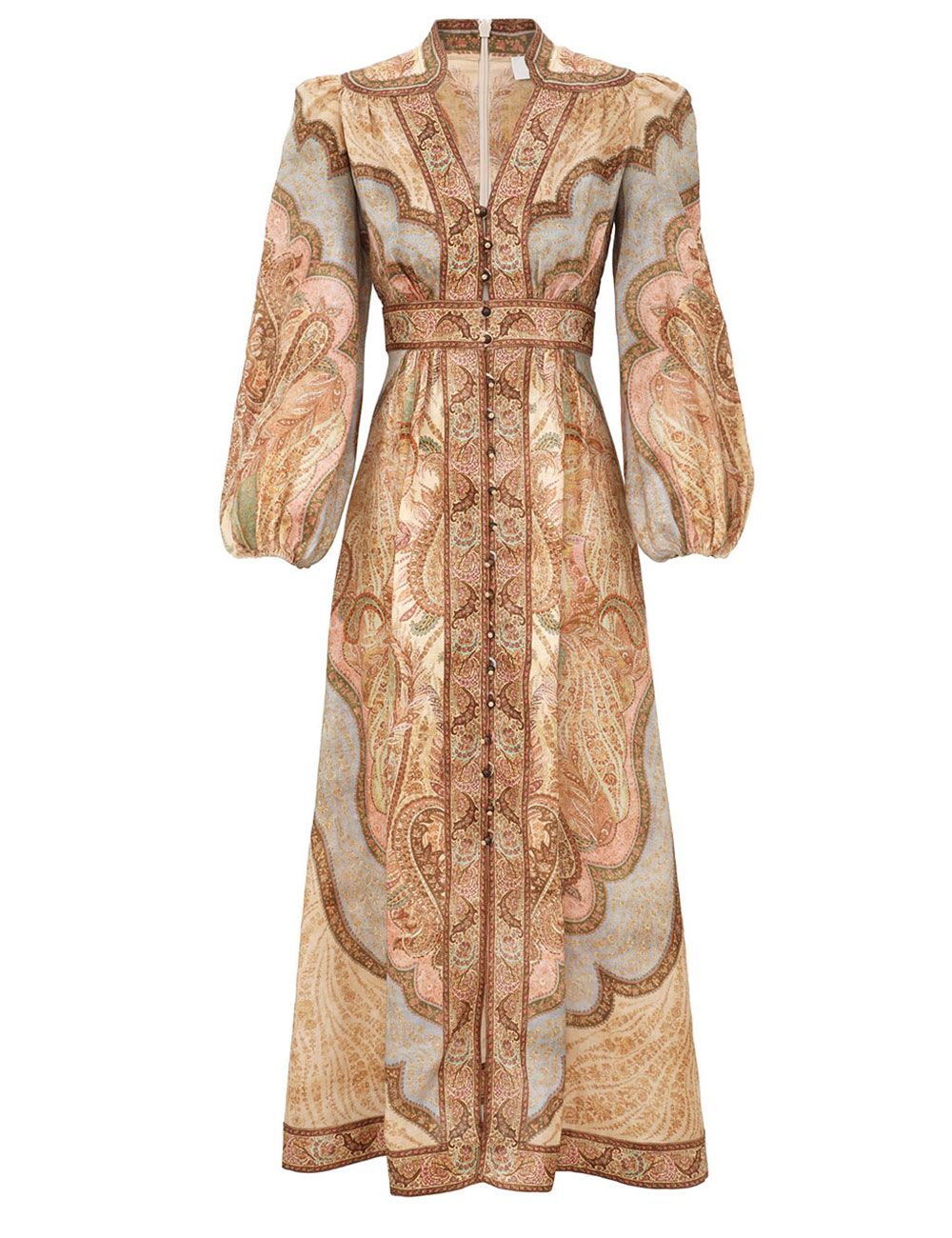 Vestido Midi Escote Profundo Wanderlust