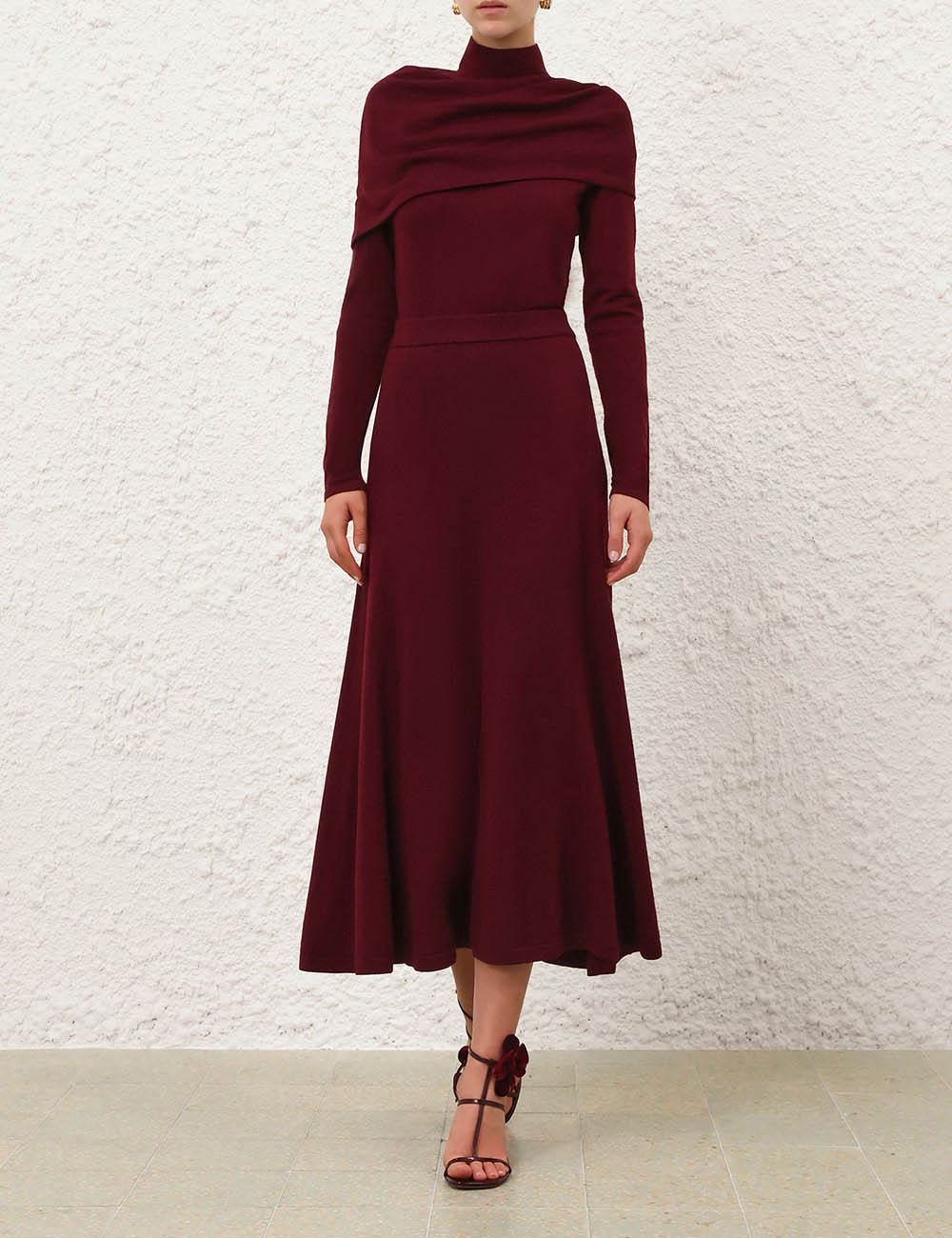 Falda Midi de Lana Merino Rebellion