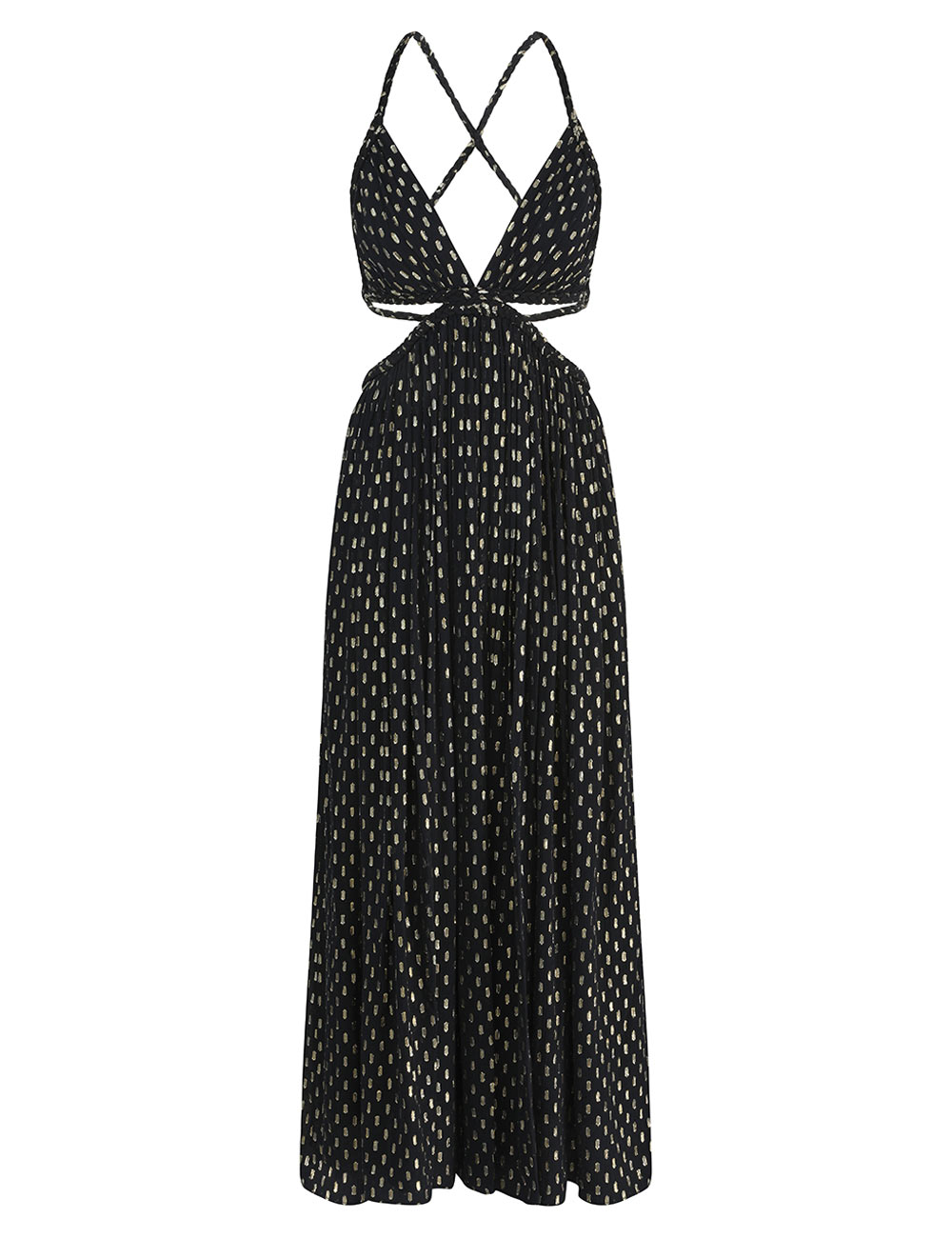 Vestido con Borde de Cuerda de Luz Diurna