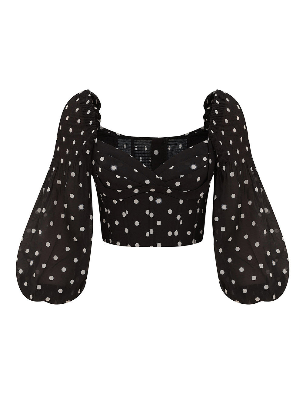 Bodice Plisado y Volante
