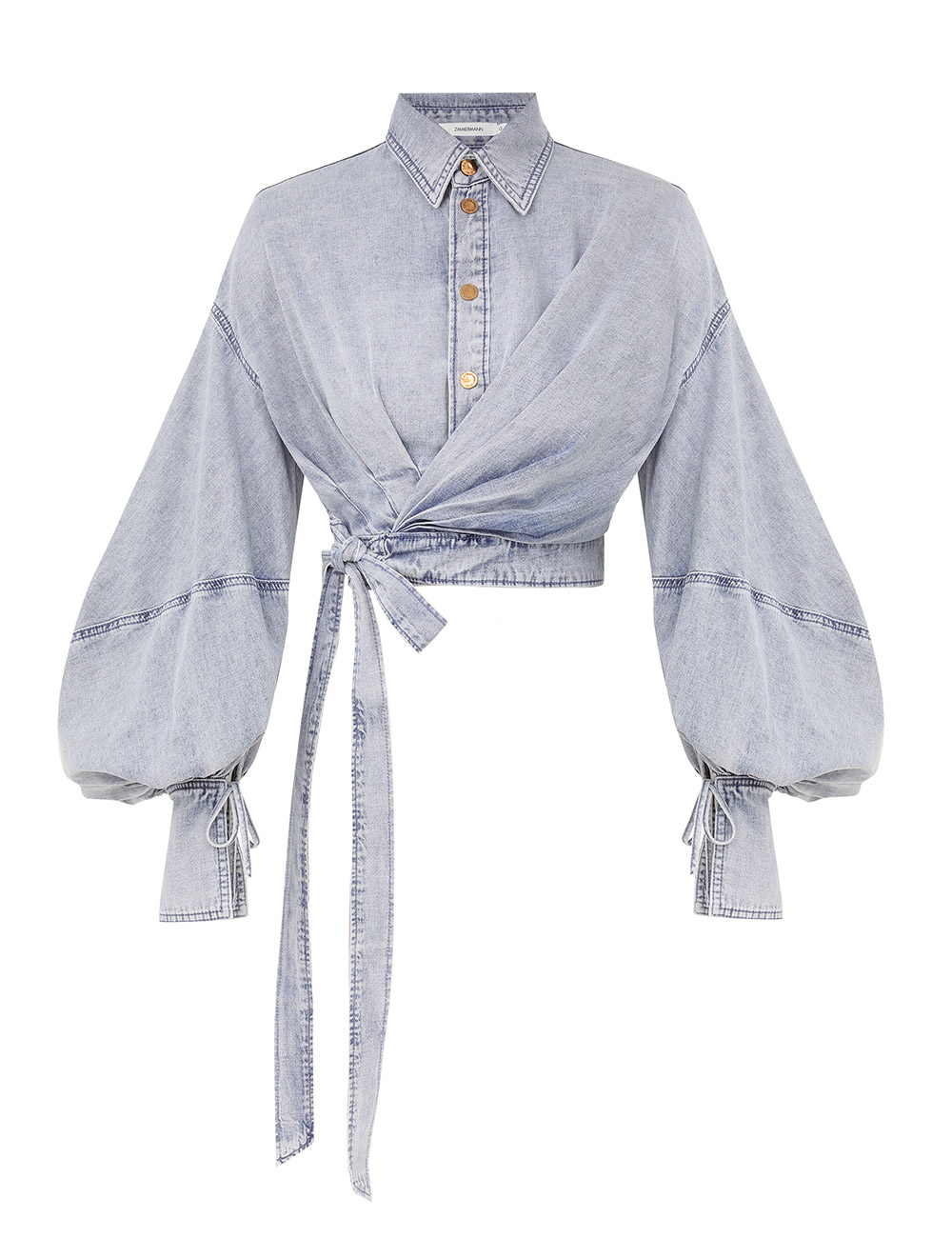 Top de Denim Wrap Rebellion