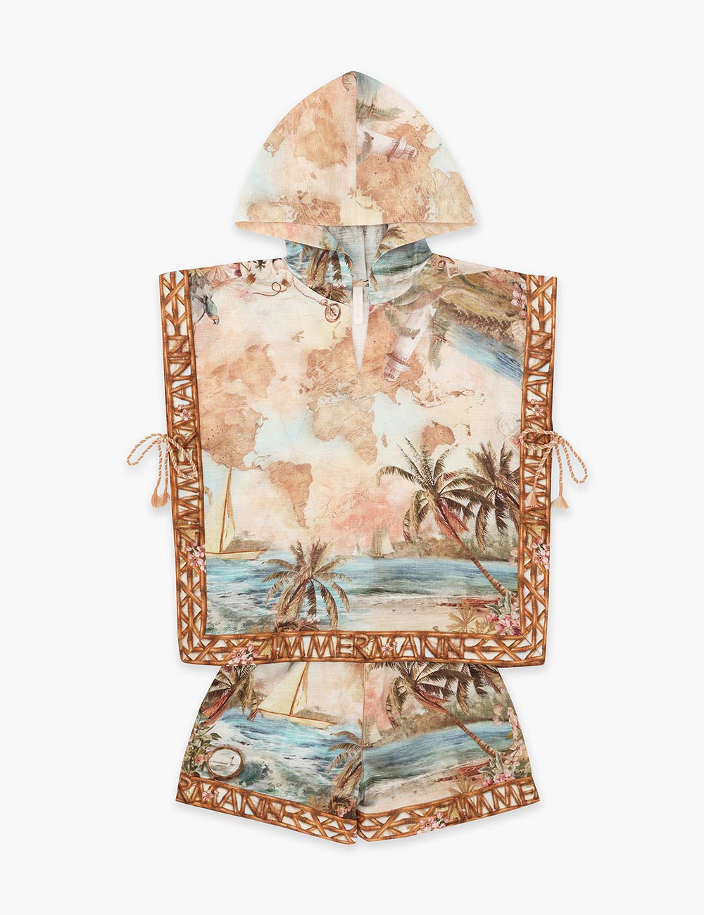 Poncho con capucha para niños Mahon