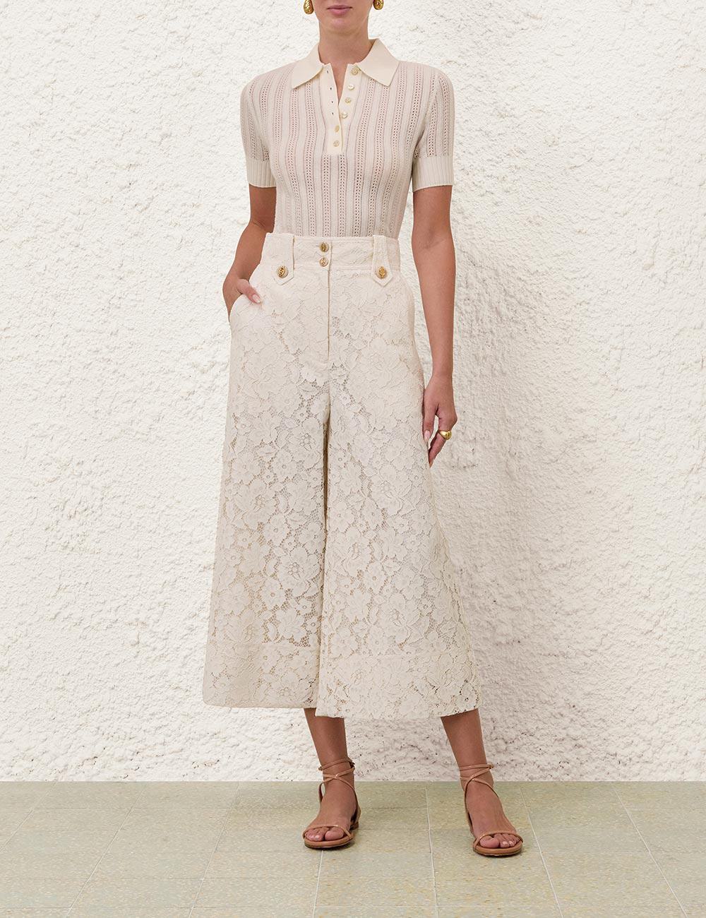 Pantalón Culotte de Encaje Luna