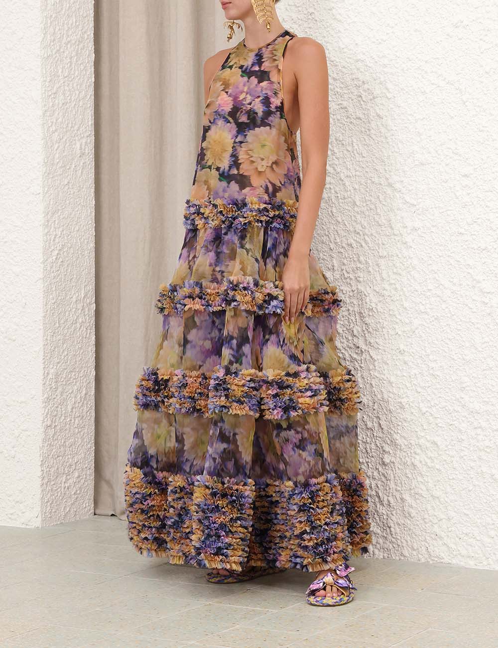 Vestido Maxi Ruffle Luna