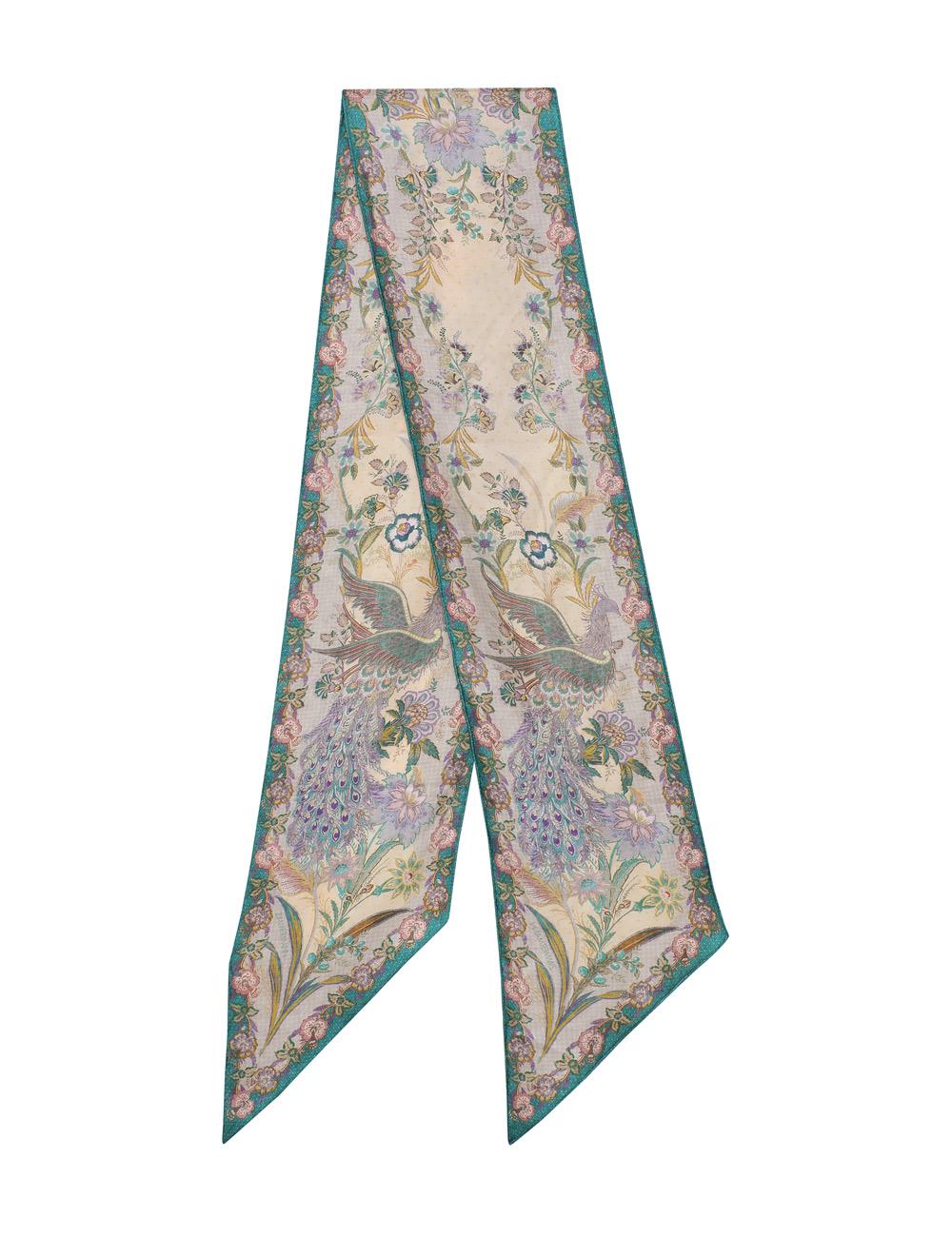 Pañuelo de seda estampado