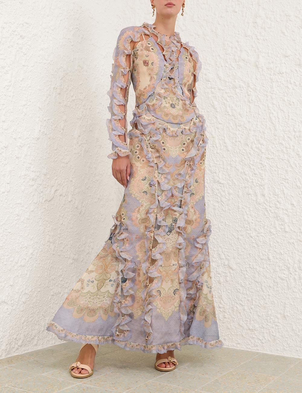 Vestido maxi Scallop Rebellion