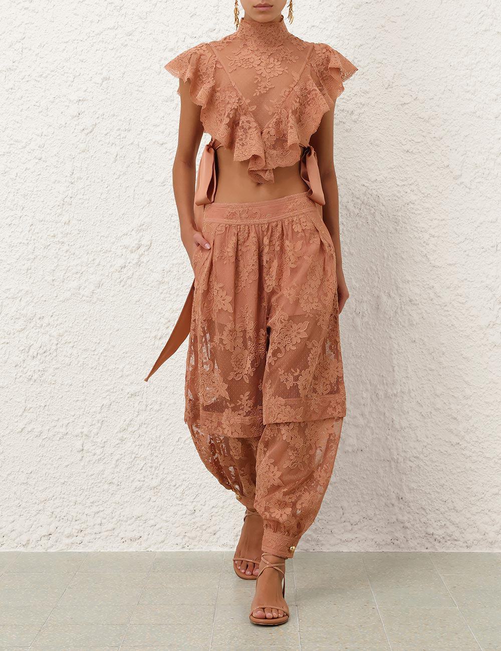 Pantalón Harem de Encaje Luna