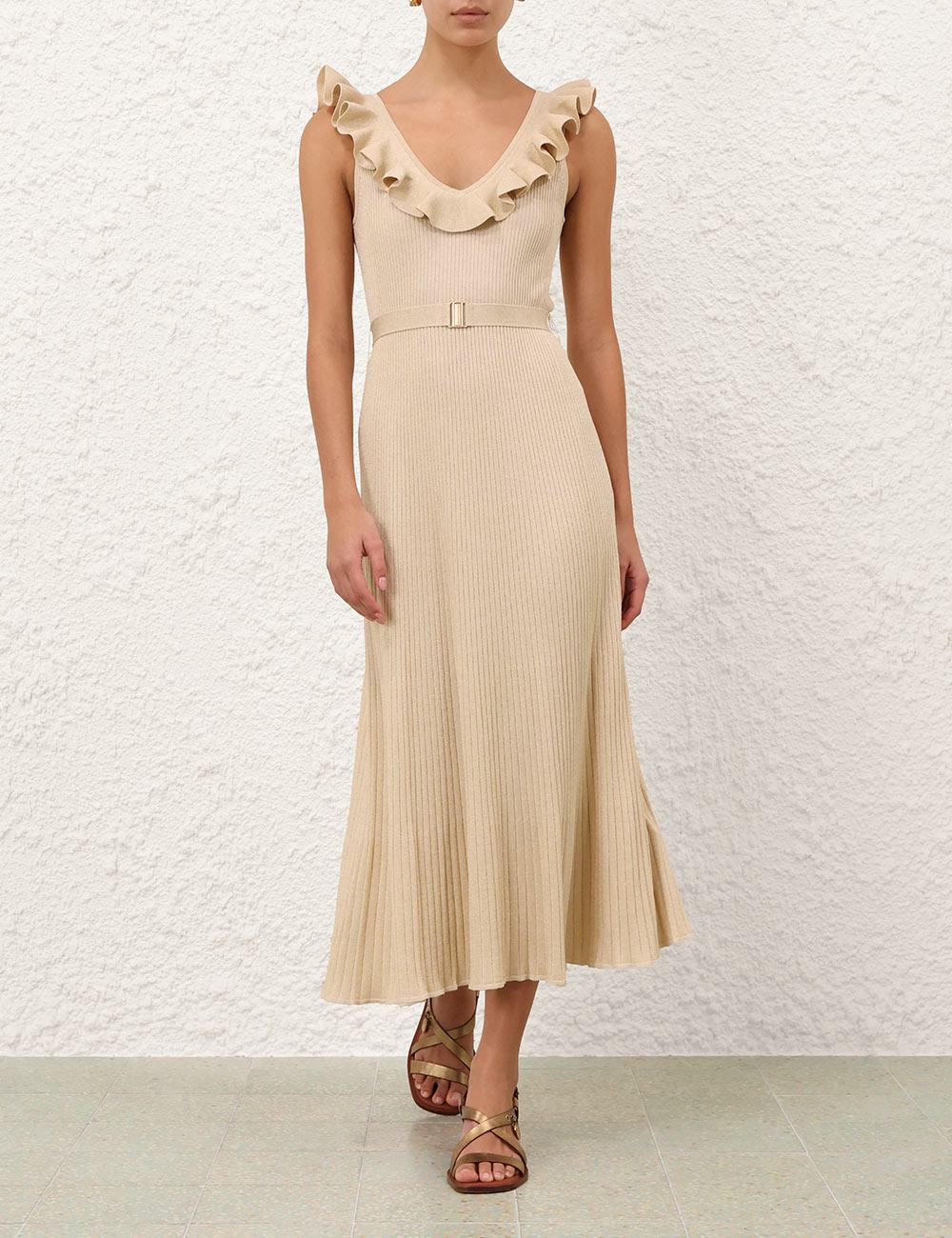 Vestido Midi Metálico Awaken