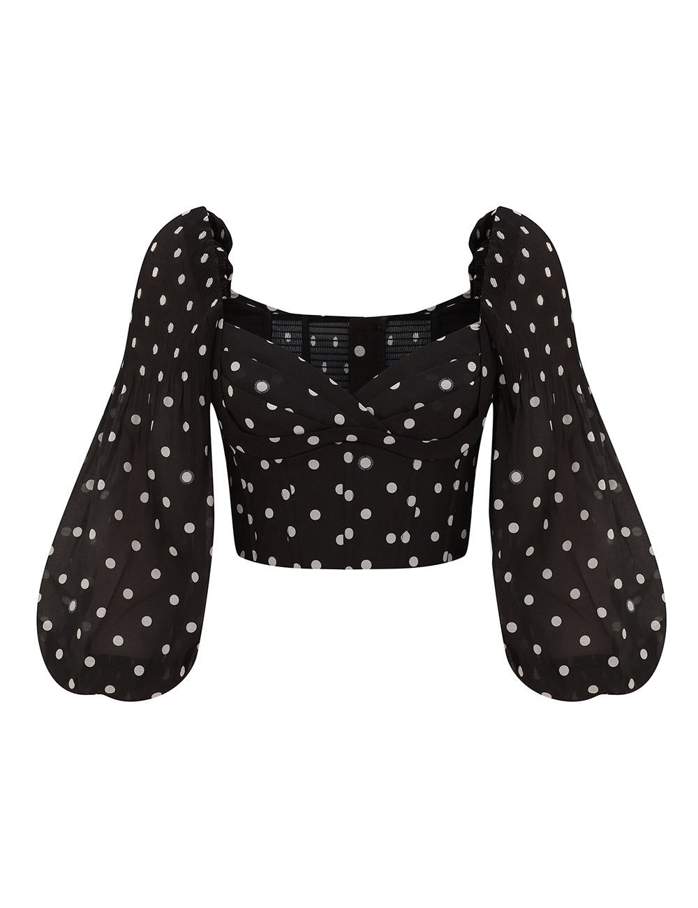 Bodice Plisado y Volante