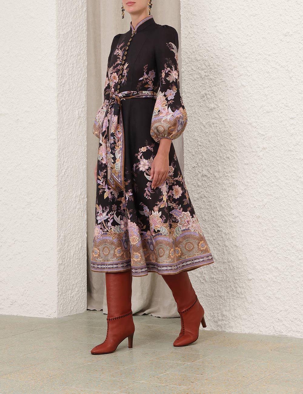 Vestido Midi Botón Luna