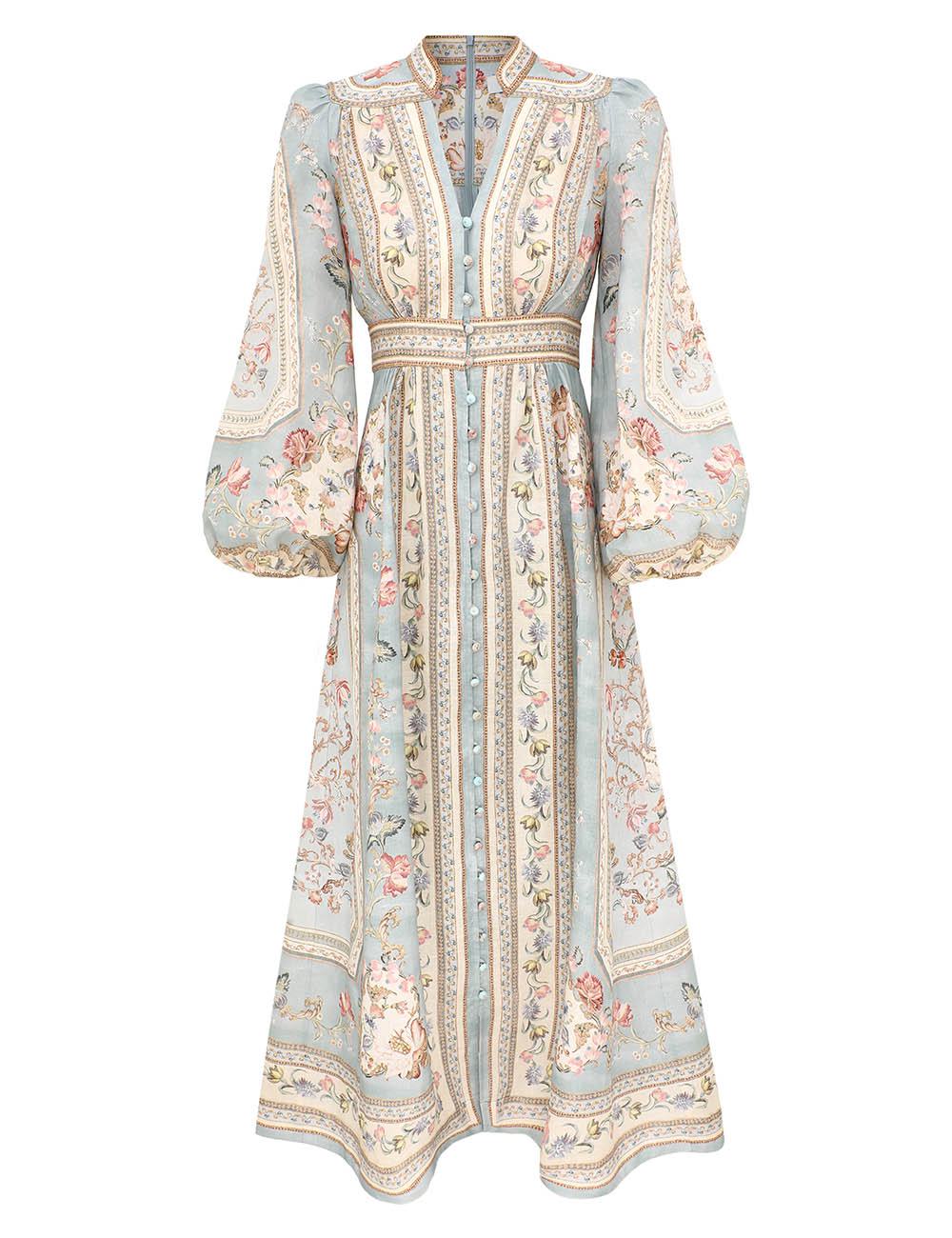 Vestido Midi Escote Profundo Roselight