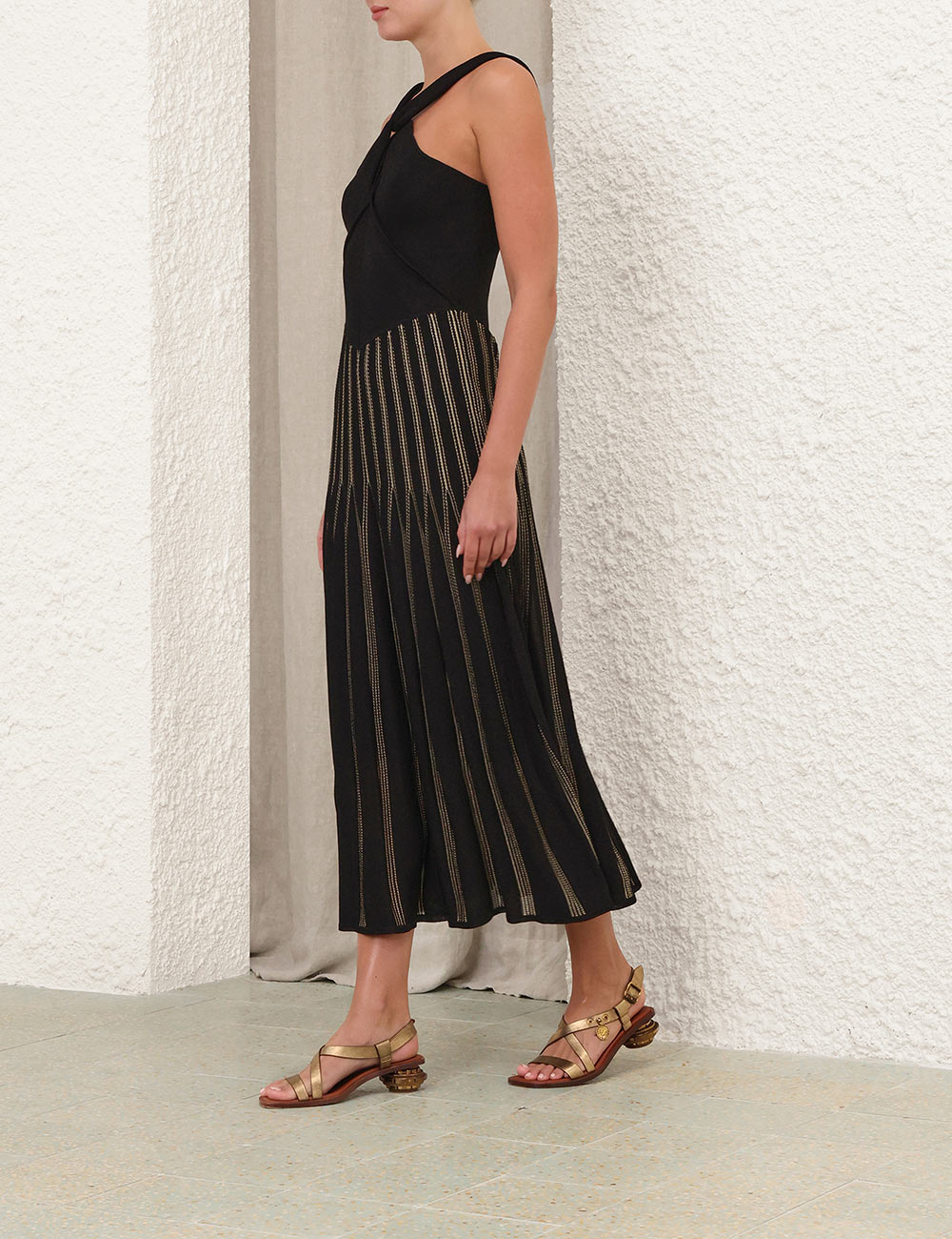 Vestido de tirantes con rayas Rebellion