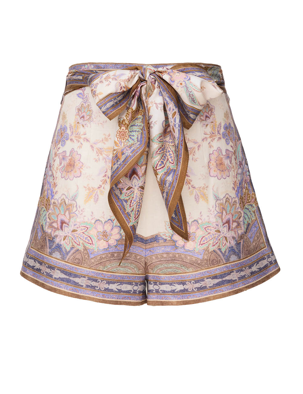Pantalón Corto con Cinturón de Pañuelo Luna