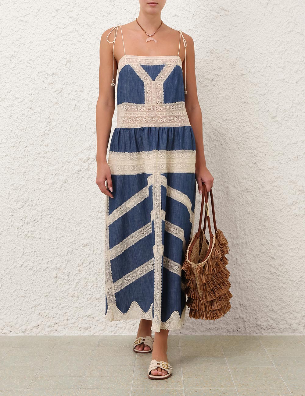 Vestido de gasa de mezclilla Awaken
