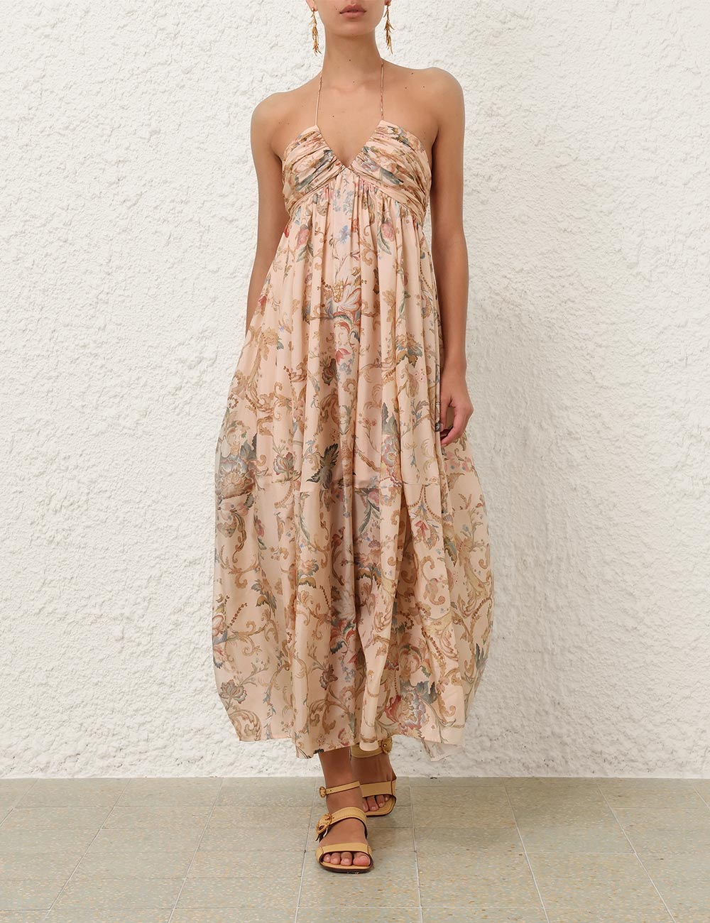 Vestido Maxi Halter Roselight