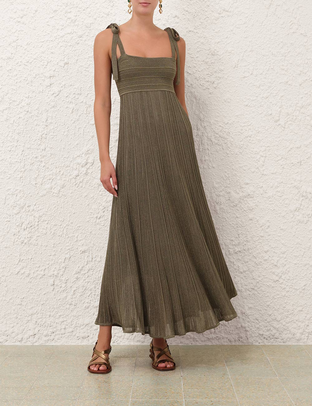Vestido maxi metálico Wanderlust