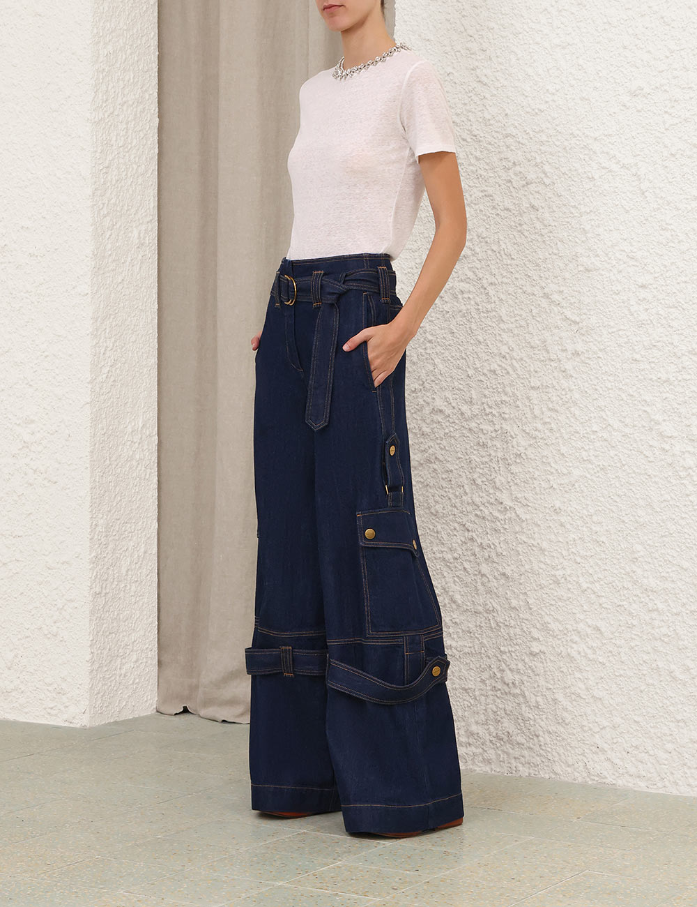 Pantalón vaquero cargo