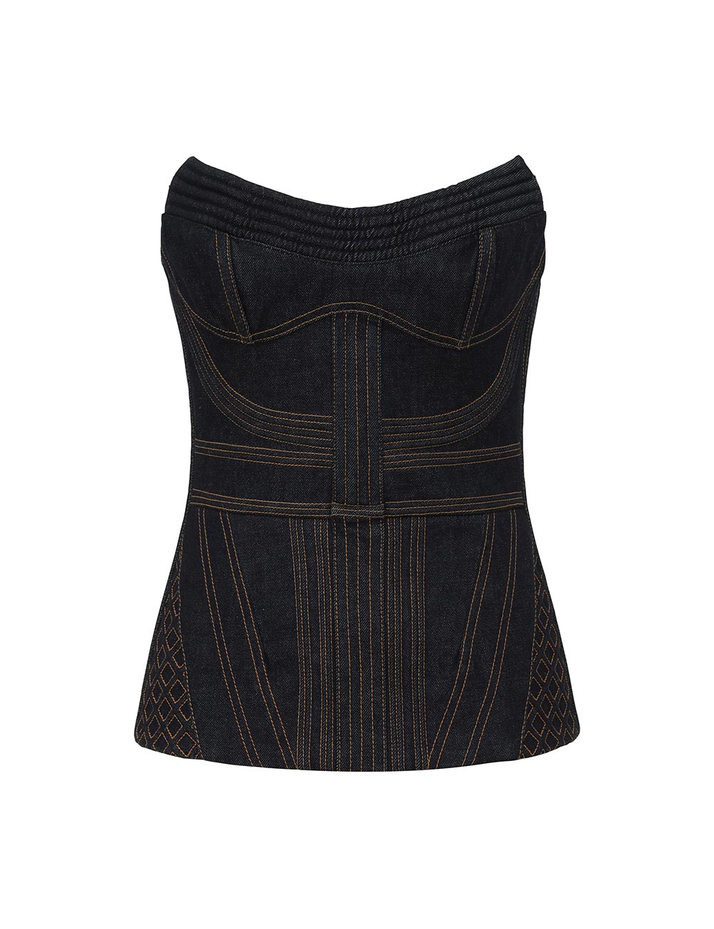 Corset de Denim con Cuerda
