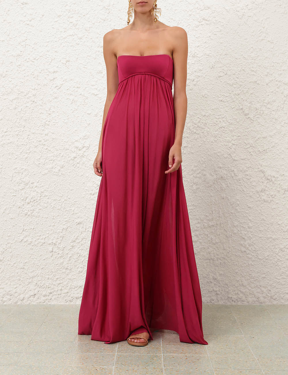 Vestido tipo bata de jersey Luna