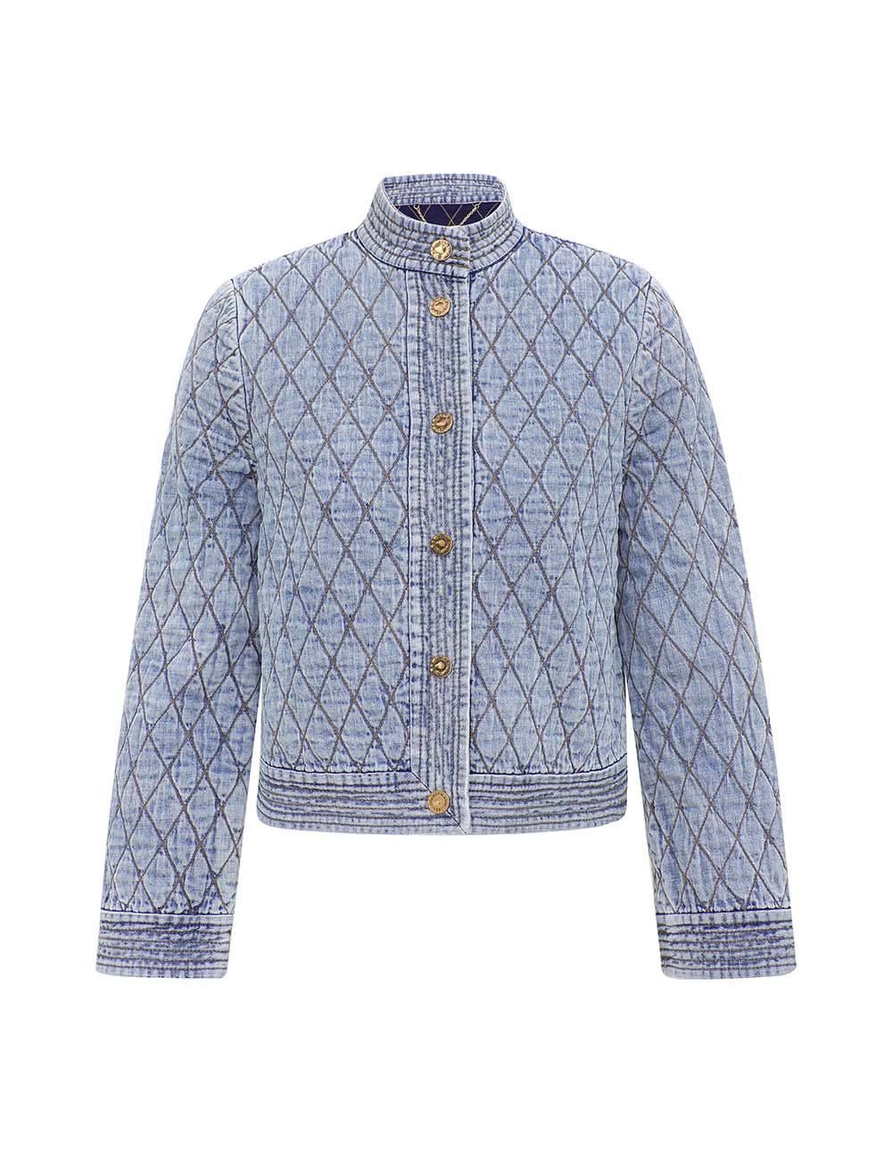 Chaqueta acolchada de mezclilla Indra