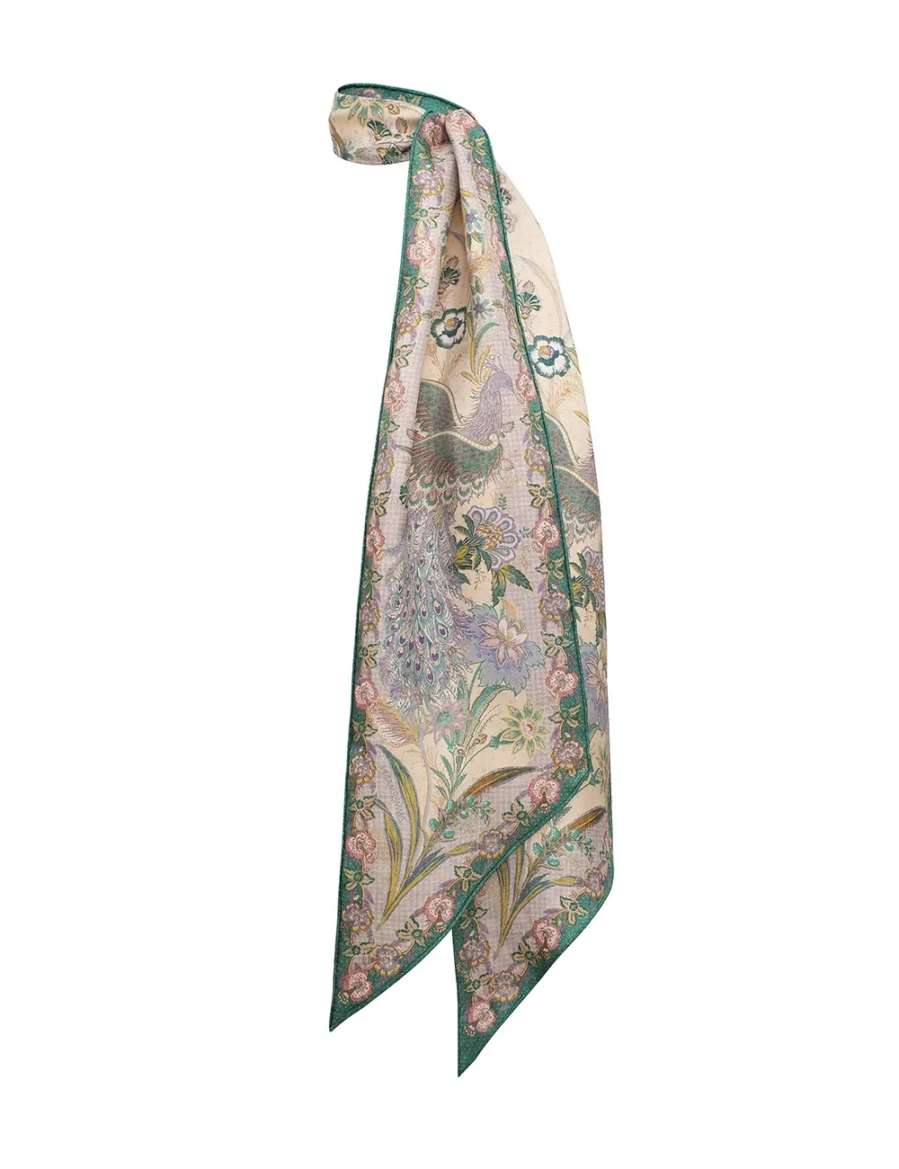 Pañuelo de seda estampado