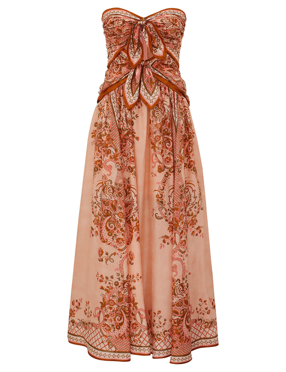 Vestido Midi con Bufanda Aster
