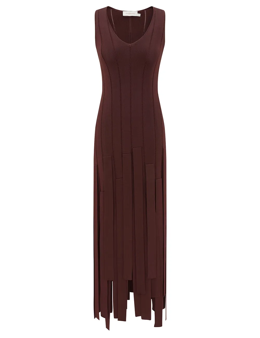 Vestido Midi con Borlas Luna