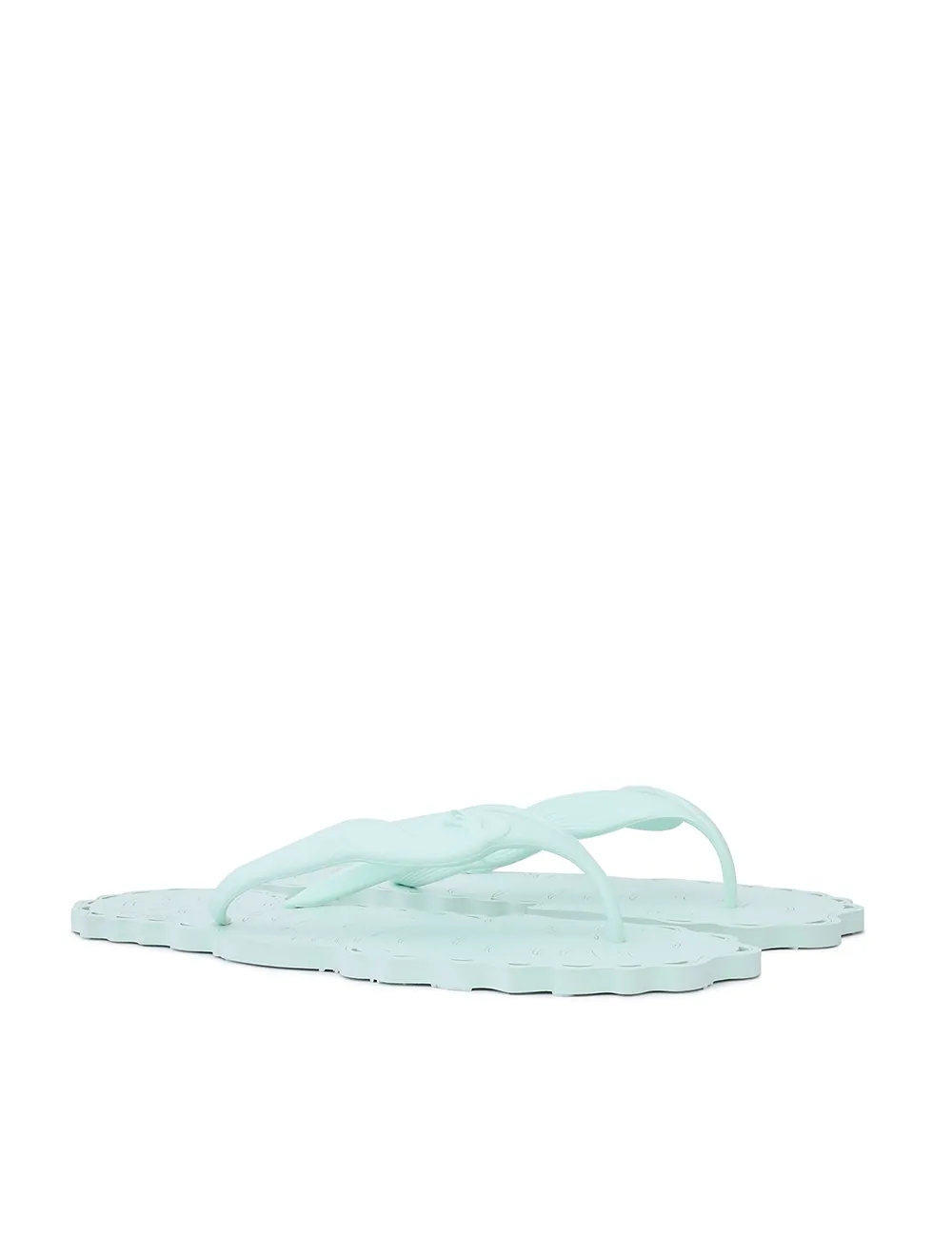 Sandal de tiras de color esmeralda